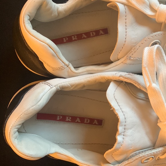 PRADA Nevada Calf Leather Sneakers - Picture 5 of 12